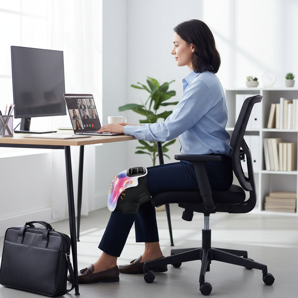 Rechargeable Knee Massage Machine, Portable Electric Knee Massager, 1 Piece